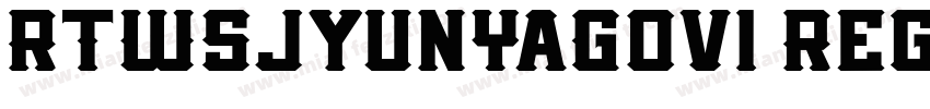 RTWSJyunYaG0v1 Regul字体转换